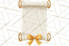 Graduation Diploma Clipart PNG, Classic Diploma Scroll Product Image 4