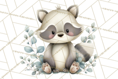 Soft Woodland Baby Clipart, Neutral Baby Shower PNG Product Image 4