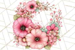 Spring Letters Mail Clipart PNG, Floral Envelopes Stamps Product Image 5