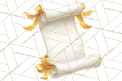 Graduation Diploma Clipart PNG, Classic Diploma Scroll Product Image 2