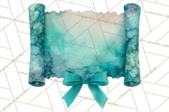 Watercolor Graduation Diploma Clipart PNG, Diploma Scroll Product Image 3