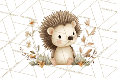 Soft Woodland Baby Clipart, Neutral Baby Shower PNG Product Image 2