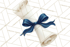 Graduation Diploma Clipart PNG, Classic Diploma Scroll Product Image 4