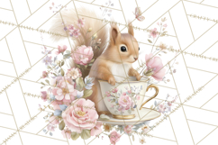 Pastel Cottagecore Animals Clipart, Cute Spring Animals Png Product Image 3