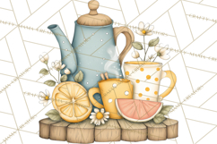 Citrus Kitchen Cottagecore PNG, Rustic Citrus Clipart, Lemon Product Image 3