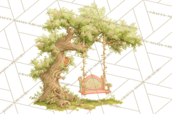 Whimsical Trees Clipart, Woodland Forest PNG, Wooden Png Product Image 3