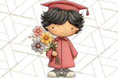 Kids Graduation Clipart PNG, Preschool Kindergarten Kids Product Image 5