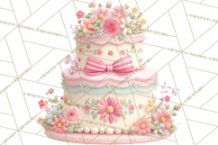 Sweet Treats Bakery Clipart, Pastel Dessert Clip Art Png Product Image 5