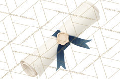 Graduation Diploma Clipart PNG, Classic Diploma Scroll Product Image 5