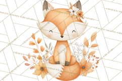 Soft Woodland Baby Clipart, Neutral Baby Shower PNG Product Image 2
