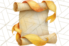 Watercolor Graduation Diploma Clipart PNG, Diploma Scroll Product Image 3