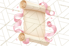 Graduation Diploma Clipart PNG, Classic Diploma Scroll Product Image 5