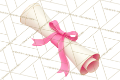 Graduation Diploma Clipart PNG, Classic Diploma Scroll Product Image 2