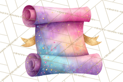 Watercolor Graduation Diploma Clipart PNG, Diploma Scroll Product Image 2