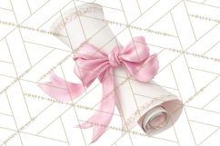 Graduation Diploma Clipart PNG, Classic Diploma Scroll Product Image 4