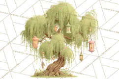 Whimsical Trees Clipart, Woodland Forest PNG, Wooden Png Product Image 2