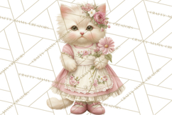 Pastel Cottagecore Animals Clipart, Cute Spring Animals Png Product Image 2
