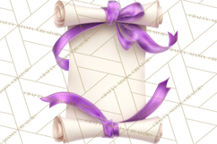 Graduation Diploma Clipart PNG, Classic Diploma Scroll Product Image 5