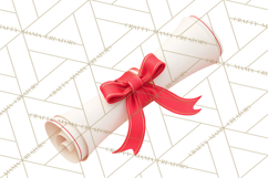 Graduation Diploma Clipart PNG, Classic Diploma Scroll Product Image 2