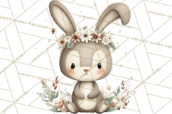 Soft Woodland Baby Clipart, Neutral Baby Shower PNG Product Image 3