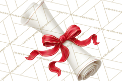 Graduation Diploma Clipart PNG, Classic Diploma Scroll Product Image 3