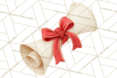 Graduation Diploma Clipart PNG, Classic Diploma Scroll Product Image 4