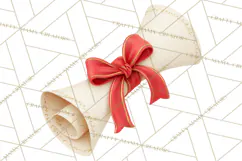 Graduation Diploma Clipart PNG, Classic Diploma Scroll Product Image 4