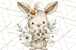 Soft Woodland Baby Clipart, Neutral Baby Shower PNG Product Image 5