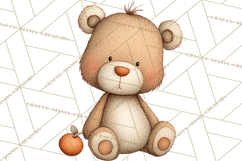 Soft Woodland Baby Clipart, Neutral Baby Shower PNG Product Image 3