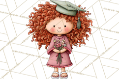 Kids Graduation Clipart PNG, Preschool Kindergarten Kids Product Image 3