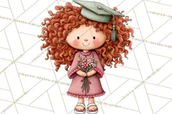 Kids Graduation Clipart PNG, Preschool Kindergarten Kids Product Image 3
