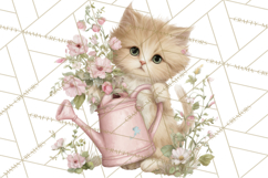 Pastel Cottagecore Animals Clipart, Cute Spring Animals Png Product Image 3