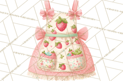 Strawberry Bakery Clipart, Cute Strawberry Pastries Png Product Image 3