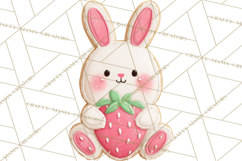 Strawberry Bakery Clipart, Cute Strawberry Pastries Png Product Image 4