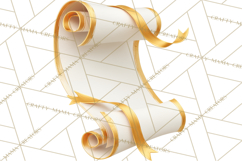 Graduation Diploma Clipart PNG, Classic Diploma Scroll Product Image 4