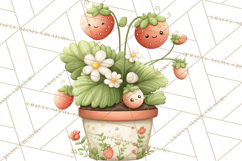 Strawberry Clipart, Kitchen Objects with Strawberries Png Product Image 2