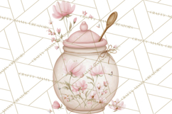 Tea Party Dreams PNG, Girly Pastel Desserts Teacups Clipart Product Image 5