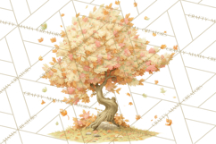 Whimsical Trees Clipart, Woodland Forest PNG, Wooden Png Product Image 4