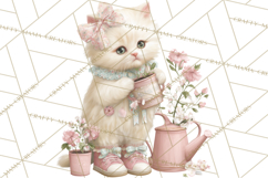Pastel Cottagecore Animals Clipart, Cute Spring Animals Png Product Image 4
