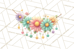 Pastel Retro 90s PNG, Cute Aesthetic Clipart, Checkerboard Product Image 4