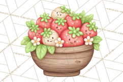 Strawberry Clipart, Kitchen Objects with Strawberries Png Product Image 3