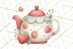 Strawberry Clipart, Kitchen Objects with Strawberries Png Product Image 4