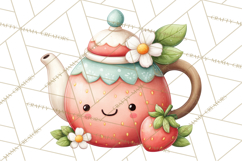 Strawberry Clipart, Kitchen Objects with Strawberries Png Product Image 2