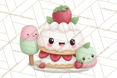 Strawberry Clipart, Kitchen Objects with Strawberries Png Product Image 4