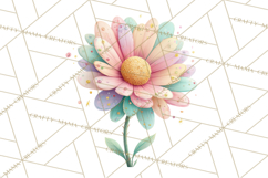 Pastel Retro 90s PNG, Cute Aesthetic Clipart, Checkerboard Product Image 5