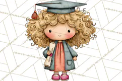Kids Graduation Clipart PNG, Preschool Kindergarten Kids Product Image 5