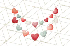 Bee Valentine Clipart PNG, Cute Kawaii Bee With Hearts Product Image 5