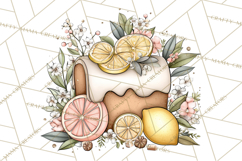 Citrus Kitchen Cottagecore PNG, Rustic Citrus Clipart, Lemon Product Image 5