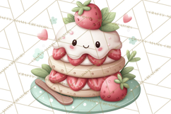 Strawberry Clipart, Kitchen Objects with Strawberries Png Product Image 2