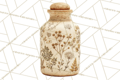 Herbal Apothecary Cottagecore PNG, Rustic Botanical Clipart Product Image 3